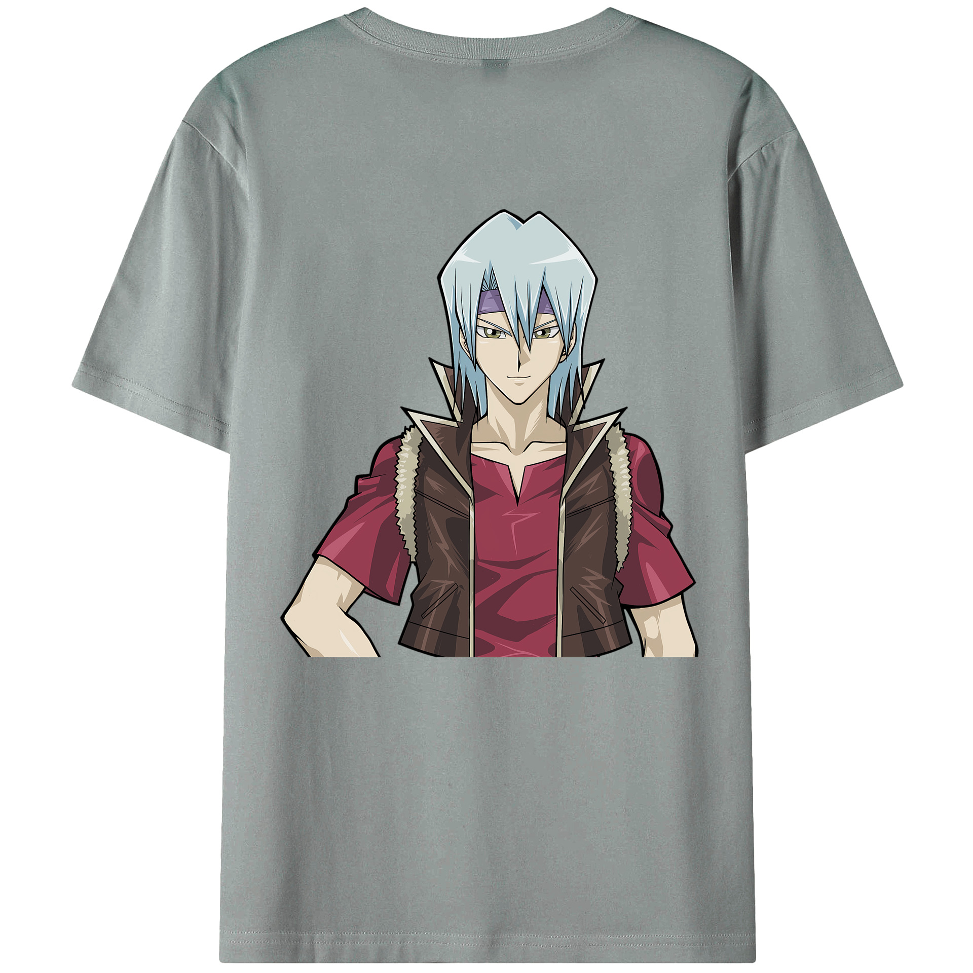 （画像用） 遊☆戯☆王 Yu-Gi-Oh! 綿100％ メンズ半袖Tシャツ（バックプリント） 通気性